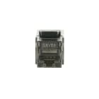 BUSCH-JAEGER - Modular Jack Kupplung gerade Ausführung 90 Grad Keystone RJ45 silber