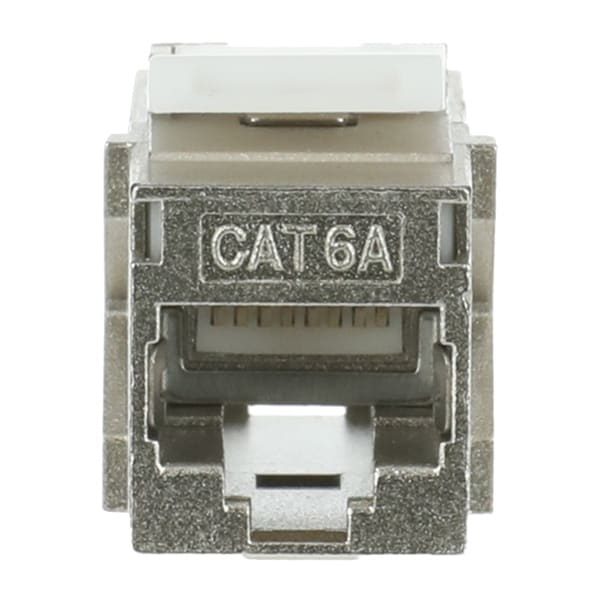 BUSCH-JAEGER - Modular Jack Kupplung gerade Ausführung 180 Grad Keystone RJ45 silber