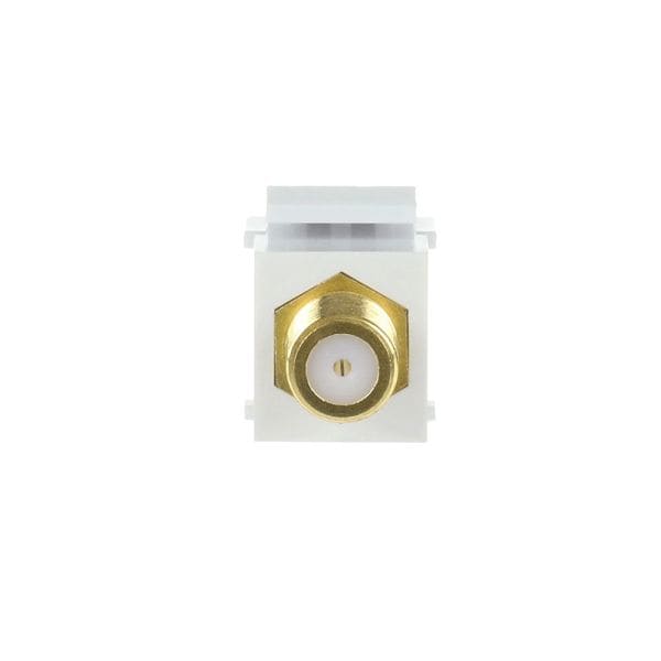 BUSCH-JAEGER - BNC F Stecker Modul Keystone weiß