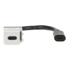 BUSCH-JAEGER - Kabelpeitsche USB Keystone USB-Stecker mit USB C alpinweiß