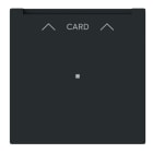 BUSCH-JAEGER - Cardschalter-Einsatz mit Zentralscheibe mit Licht schwarz matt - art linear