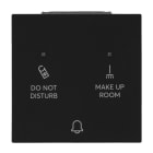 BUSCH-JAEGER - Klingeltaster-Einsatz DND/MUR 230V Ausseneinheit LED schwarz matt - art linear