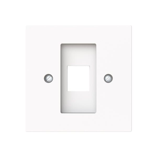BUSCH-JAEGER - Zentralscheibe mit Tragring Modular-Jack-Einsatz 1-fach studiow matt art linear