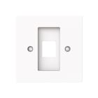 BUSCH-JAEGER - Zentralscheibe mit Tragring Modular-Jack-Einsatz 1-fach studiow matt art linear