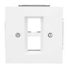 BUSCH-JAEGER - Zentralscheibe mit Tragring Modular-Jack-Einsatz 2-fach studiow matt art linear