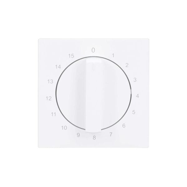 BUSCH-JAEGER - Zentralscheibe Drehknopf Zeitschaltuhr Aufdruck 1-15 studioweiß - art linear