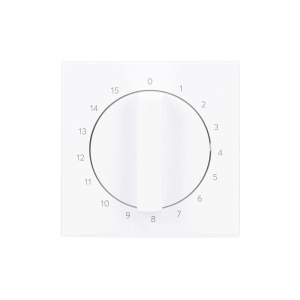 BUSCH-JAEGER - Zentralscheibe Drehknopf Zeitschaltuhr Aufdruck 1-15 studioweiß matt -art linear