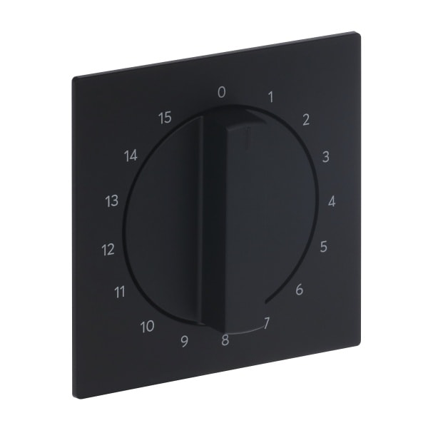 BUSCH-JAEGER - Zentralscheibe Drehknopf Zeitschaltuhr Aufdruck 1-15 schwarz matt - art linear