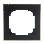 BUSCH-JAEGER - Abdeckrahmen mit Dekorring 1-fach schwarz matt/gold - Busch-art linear
