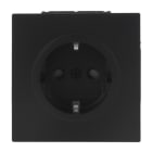 BUSCH-JAEGER - SCHUKO Steckdosen-Einsatz Safety+ ohne Spreize schwarz matt - art linear