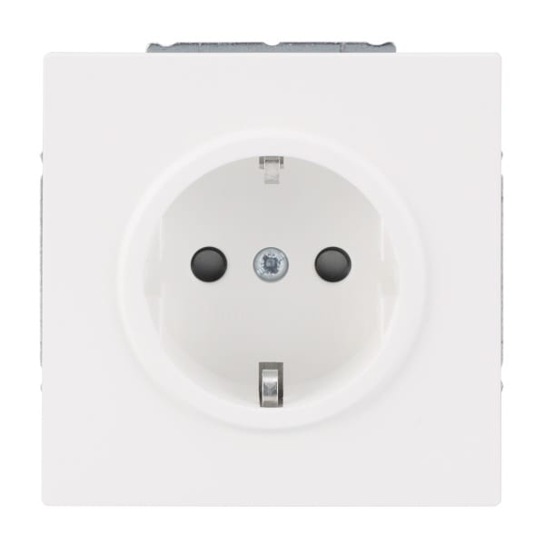 BUSCH-JAEGER - SCHUKO Steckdose Safety+ mit Schraubklemmen studioweiß matt - art linear