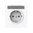 BUSCH-JAEGER - SCHUKO Steckdose Safety+ mit Beschriftungsfeld studioweiß - art linear