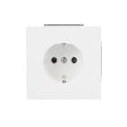 BUSCH-JAEGER - SCHUKO Steckdosen-Einsatz ''flat'' Safety+ studioweiß matt - art linear