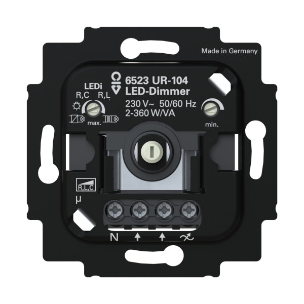 BUSCH-JAEGER - LED-Busch-Drehdimmer Einsatz 2-3-Draht mit N-Klemme