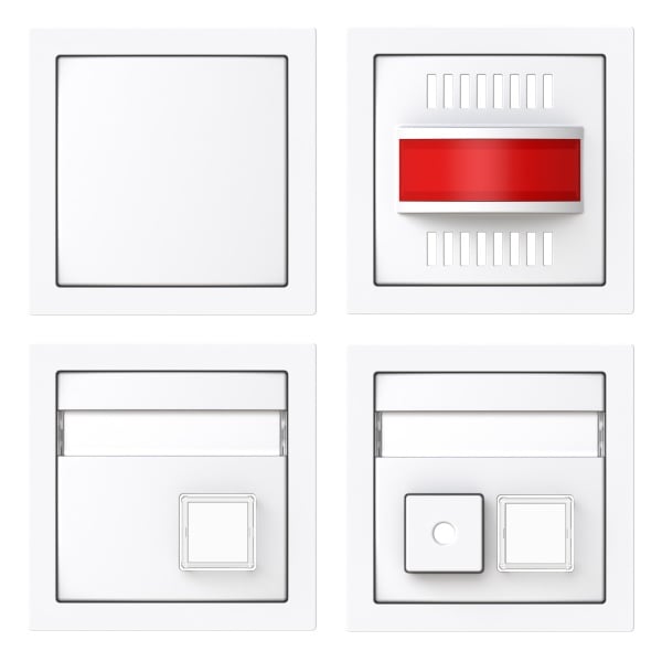 BUSCH-JAEGER - Ruf-Set für Behinderten-WC Busch-Infoline Notrufanlage studioweiß - art linear