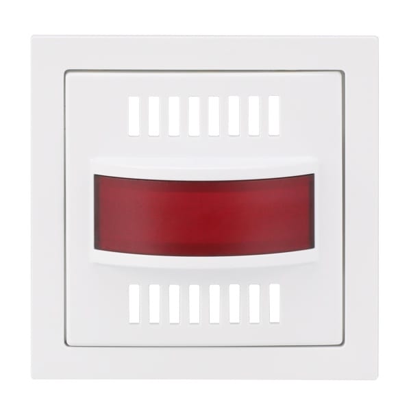 BUSCH-JAEGER - Zentralscheibe mit rotem Lichtfenster Infoline studioweiß - art linear