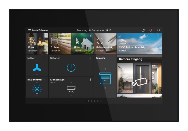 BUSCH-JAEGER - Busch-OneTouch 7'' LAN + Wi-Fi schwarz -f@h, Busch-Welcome 2-Draht und Welcome IP
