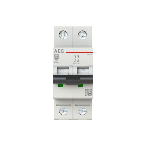 AEG - Leitungsschutzschalter - EN100 - 2P - 16 A - D10 kA