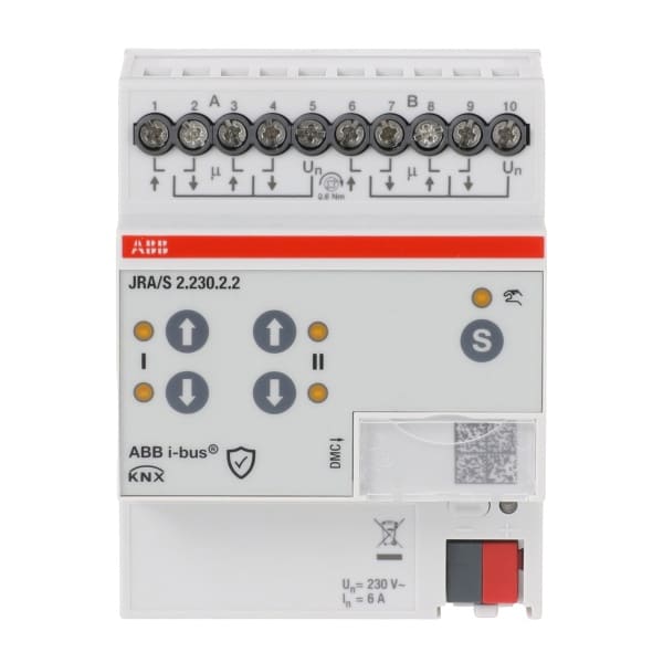 ABB - KNX Jalousie-/Rollladenaktor 2-fach mit manueller Bedienung