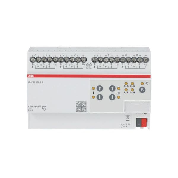 ABB - KNX Jalousie-/Rollladenaktor 8-fach mit manueller Bedienung