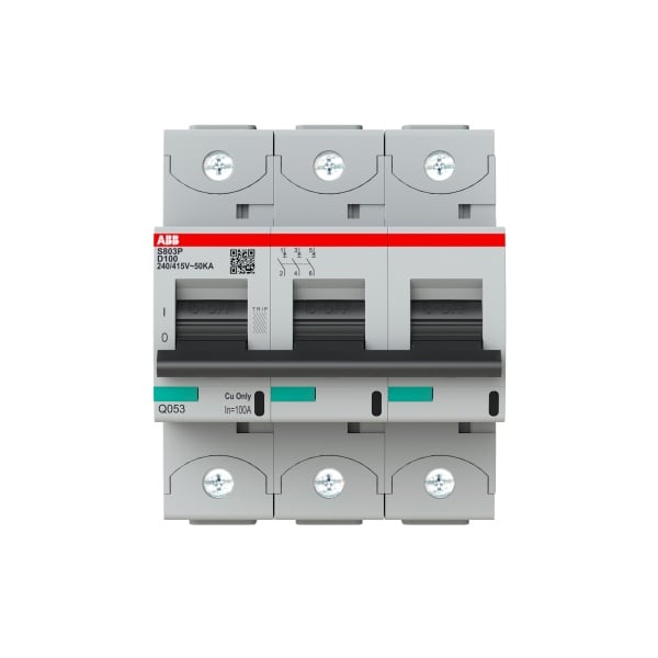 ABB - HLS-Sicherungsautomat 3-polig Charakteristik D Bemessungsstrom 100A 50kA/400VAC