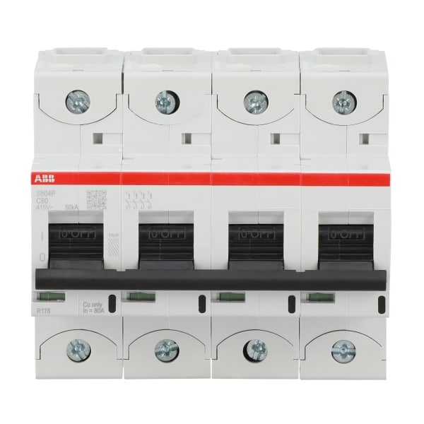 ABB - HLS-Sicherungsautomat 4-polig Charakteristik C Bemessungsstrom 80A 50kA/400VAC