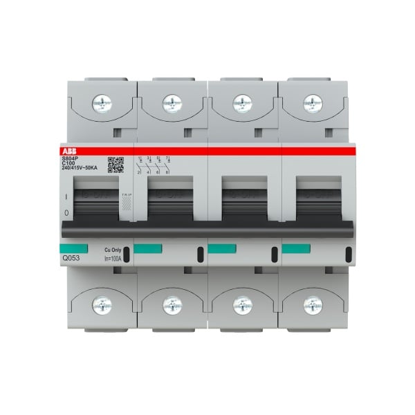 ABB - HLS-Sicherungsautomat 4-polig Charakteristik C Bemessungsstrom 100A 50kA/400VAC