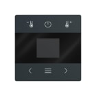 BUSCH-JAEGER - Zentralscheibe für Raumtemperaturregler mit Display anthrazit - Plattform 63