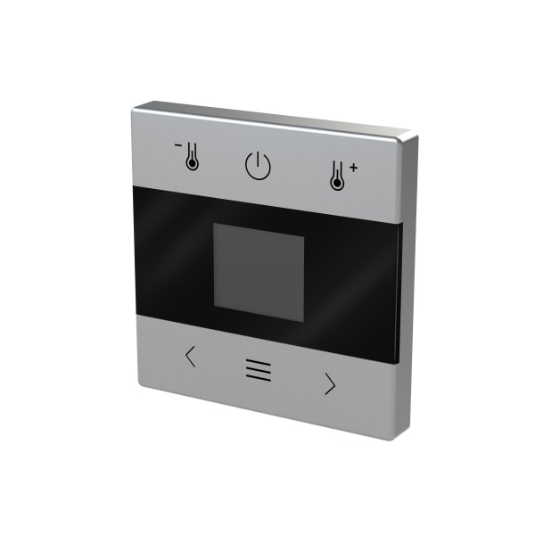 BUSCH-JAEGER - Zentralscheibe für Raumtemperaturregler mit Display alusilber - Plattform 63