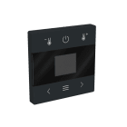 BUSCH-JAEGER - Zentralscheibe für Raumtemperaturregler mit Display schwarz matt - Plattform 63