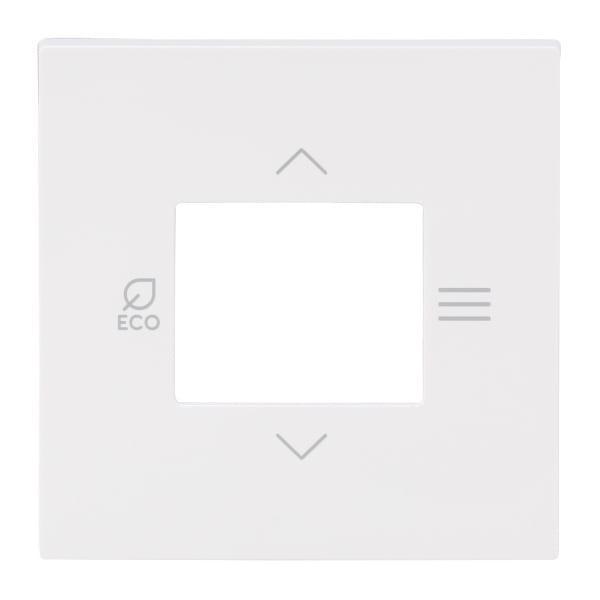 BUSCH-JAEGER - KNX Zentralscheibe für Raumtemperaturregler 6109/18 /28 studioweiß - art linear