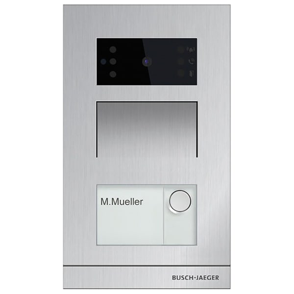 BUSCH-JAEGER - Außenstation Video AP 1-fach aluminium - Busch-Welcome IP