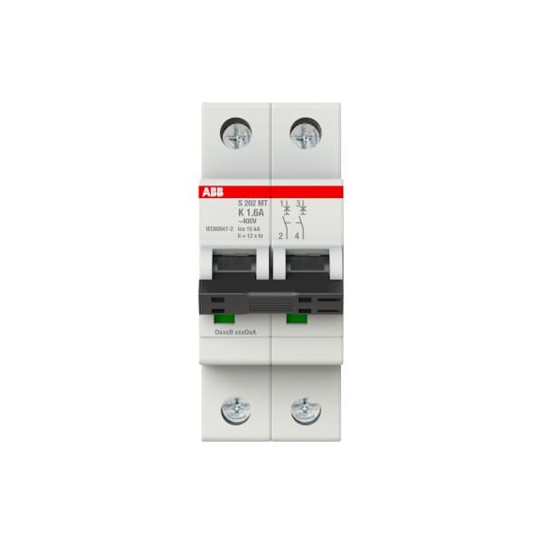 ABB - Sicherungsautomat 2-polig Charakteristik K 1.6A 10kA Bahnzulassung