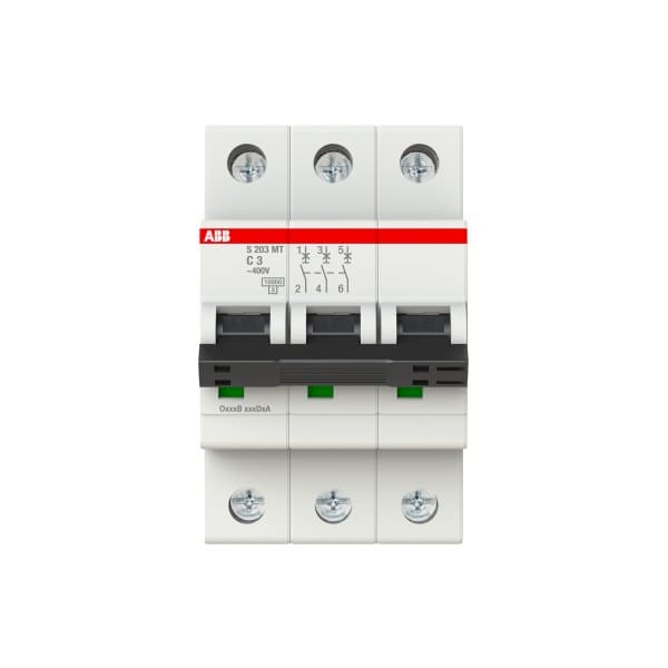 ABB - Sicherungsautomat 3-polig Charakteristik C 3A 10kA Bahnzulassung