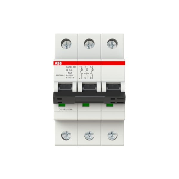ABB - Sicherungsautomat 3-polig Charakteristik K 6A 10kA Bahnzulassung