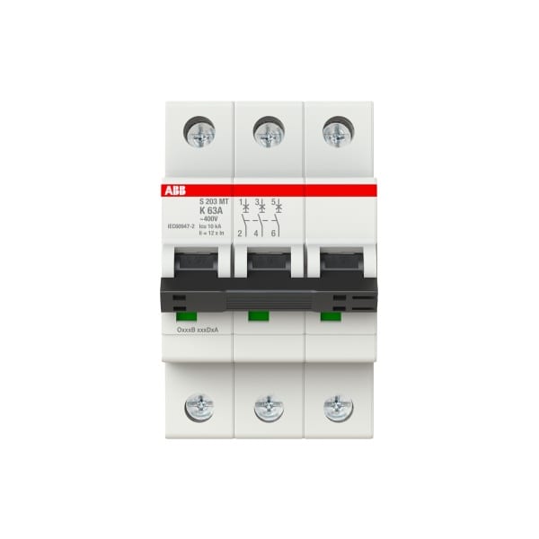 ABB - Sicherungsautomat 3-polig Charakteristik K 63A 10kA Bahnzulassung