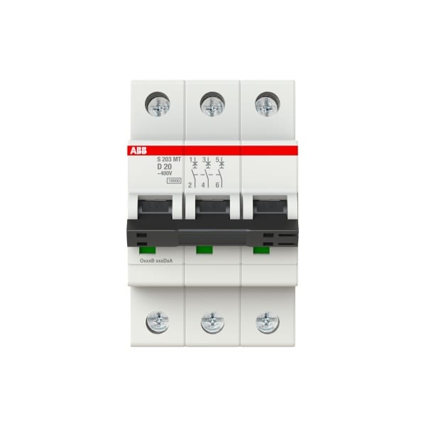 ABB - Sicherungsautomat 3-polig Charakteristik D 20A 10kA Bahnzulassung
