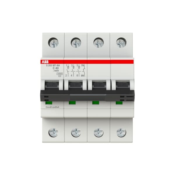 ABB - Sicherungsautomat 3+N-polig Charakteristik C 40A 10kA Bahnzulassung
