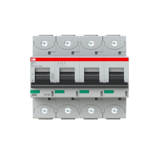 ABB - HLS-Sicherungsautomat 4-polig Charakteristik C Bemessungsstrom 10A 25kA/400VAC