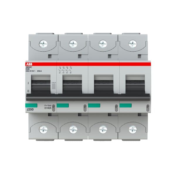 ABB - HLS-Sicherungsautomat 4-polig Charakteristik D Bemessungsstrom 40A 25kA/400VAC
