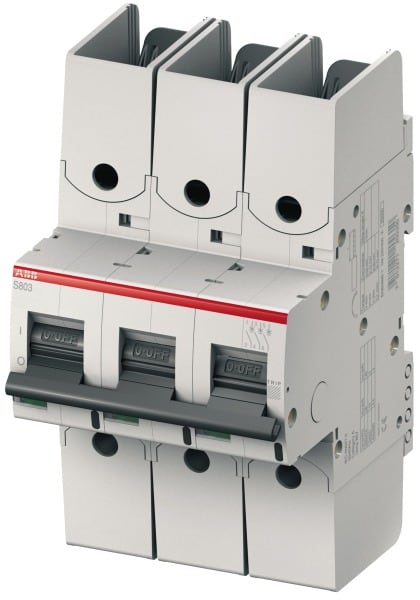ABB - HLS-Sicherungsautomat 3-polig Char C 6A 50kA/400VAC Ringkabelschuhanschluss