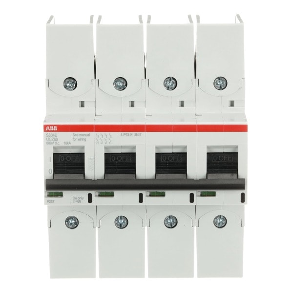 ABB - HLS-Sicherungsautomat 4-polig Char Z Bemessungsstrom 60A AC/DC Anwendung UL489