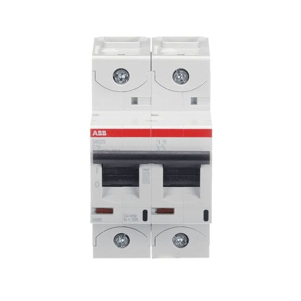 ABB - HLS-Sicherungsautomat 2-polig Charakteristik D Bemessungsstrom 10A 50kA/400VAC