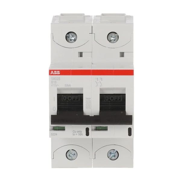 ABB - HLS-Sicherungsautomat 2-polig Charakteristik B Bemessungsstrom 16A 50kA/400VAC