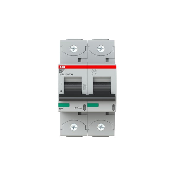 ABB - HLS-Sicherungsautomat 2-polig Charakteristik B Bemessungsstrom 20A 50kA/400VAC