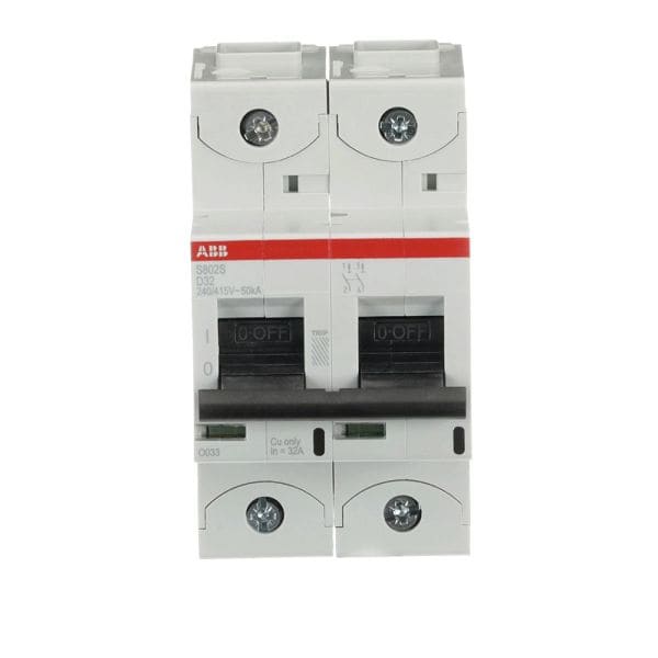 ABB - HLS-Sicherungsautomat 2-polig Charakteristik D Bemessungsstrom 32A 50kA/400VAC