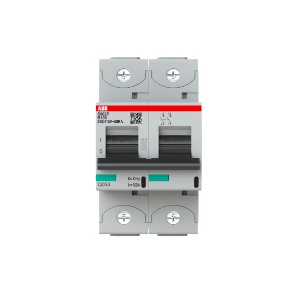 ABB - HLS-Sicherungsautomat 2-polig Charakteristik B Bemessungsstrom 100A 50kA/400VAC