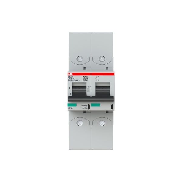 ABB - HLS-Sicherungsautomat 2-polig Char C 100A 50kA/400VAC Ringkabelschuhanschluss