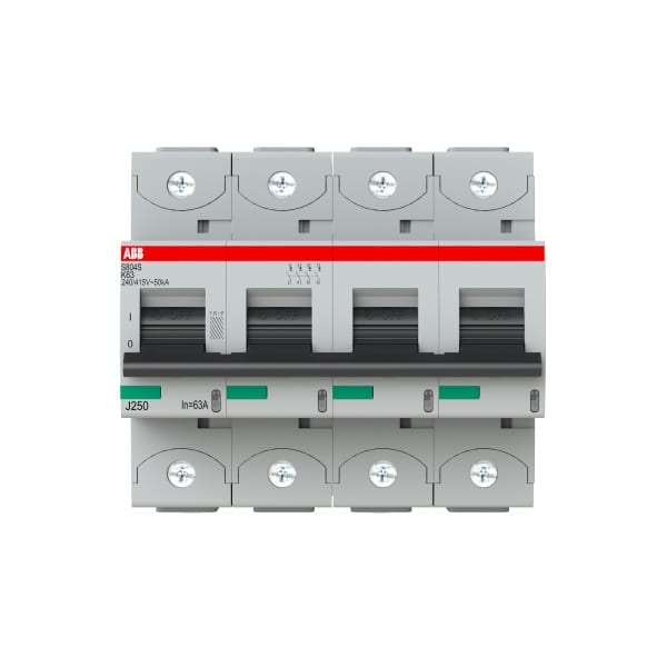 ABB - HLS-Sicherungsautomat 4-polig Charakteristik K Bemessungsstrom 63A 50kA/400VAC