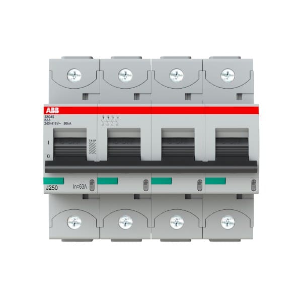 ABB - HLS-Sicherungsautomat 4-polig Charakteristik B Bemessungsstrom 63A 50kA/400VAC